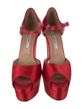 Brian Atwood Satin D'Orsay Pumps