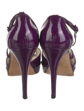 Brian Atwood Patent Leather D'Orsay Pumps