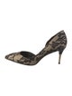Brian Atwood Lace Lace Pattern D'Orsay Pumps
