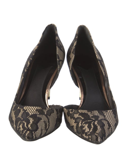 Brian Atwood Lace Lace Pattern D'Orsay Pumps