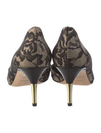 Brian Atwood Lace Lace Pattern D'Orsay Pumps
