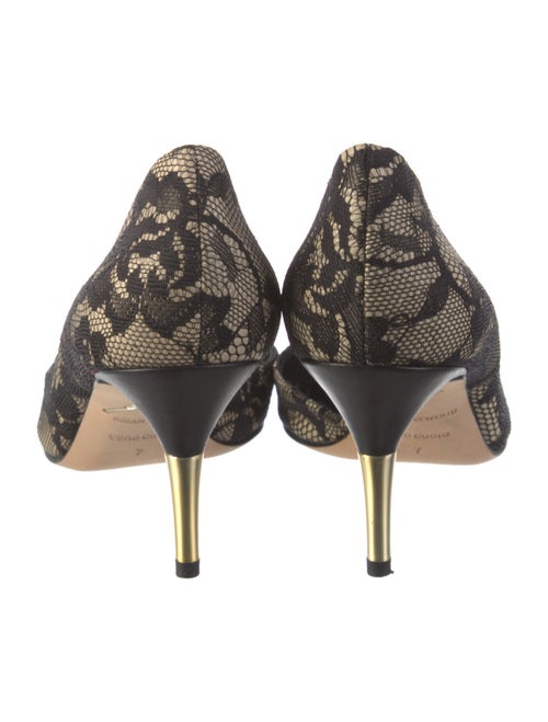 Brian Atwood Lace Lace Pattern D'Orsay Pumps