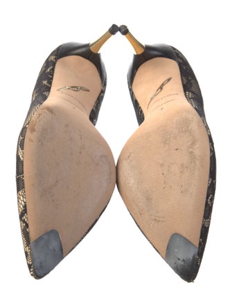 Brian Atwood Lace Lace Pattern D'Orsay Pumps