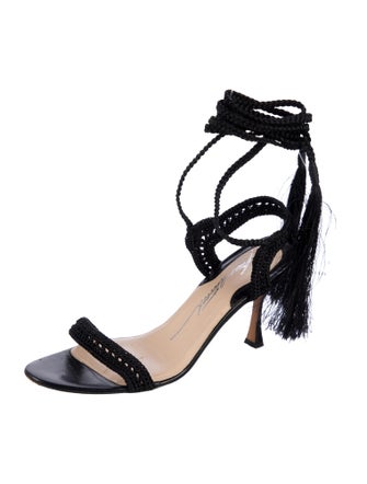 Brian Atwood Tassel Accents Sandals