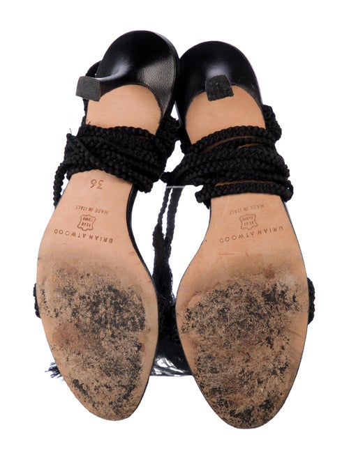 Brian Atwood Tassel Accents Sandals