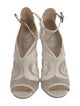 Brian Atwood Leather Mesh Accents Pumps