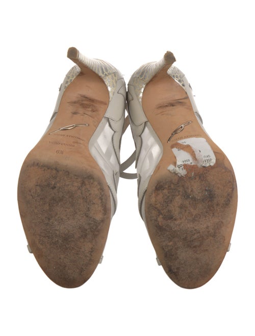 Brian Atwood Leather Mesh Accents Pumps