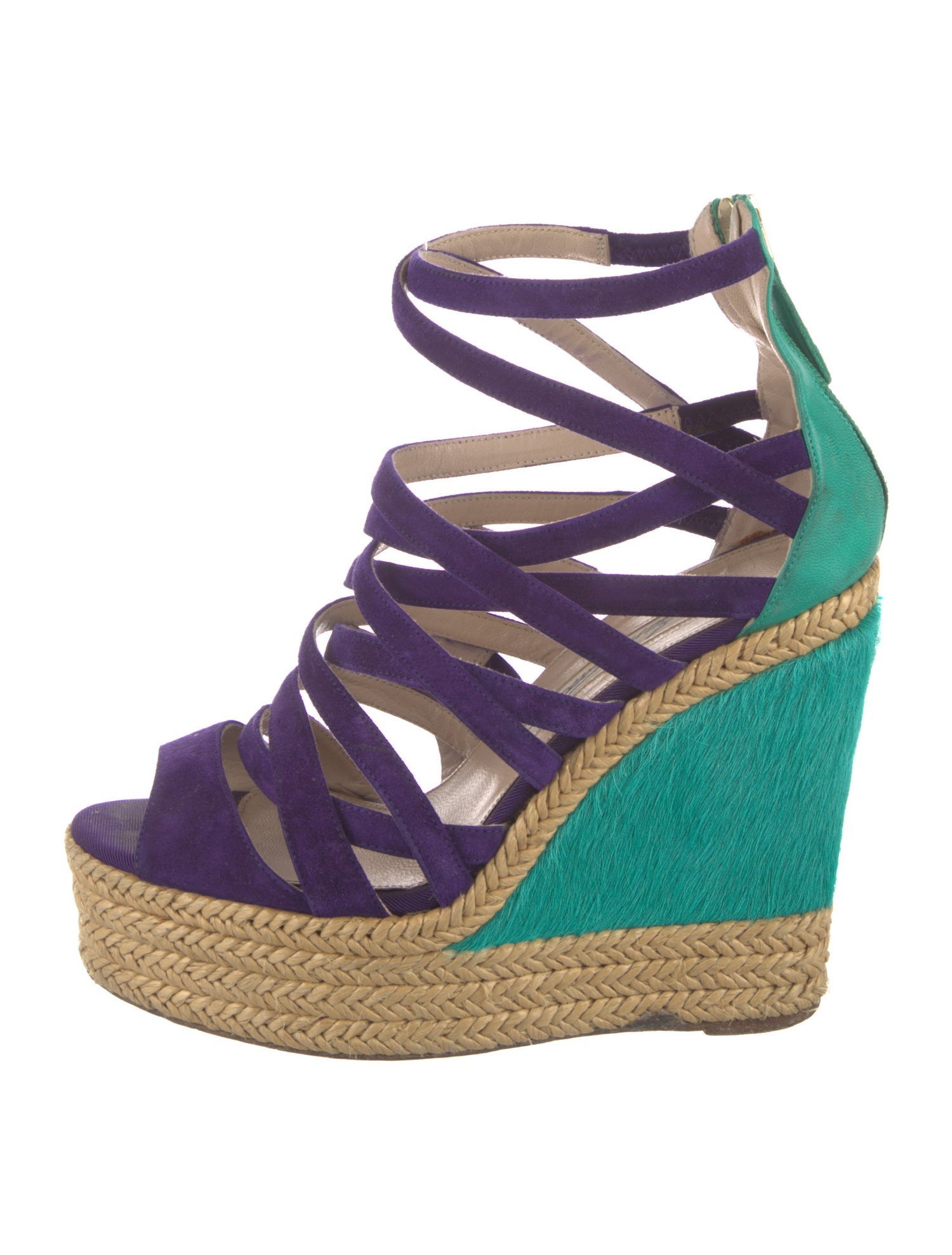 Brian Atwood Suede Espadrilles