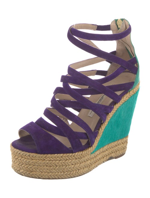 Brian Atwood Suede Espadrilles