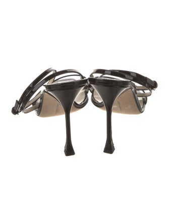 Brian Atwood Patent Leather Sandals