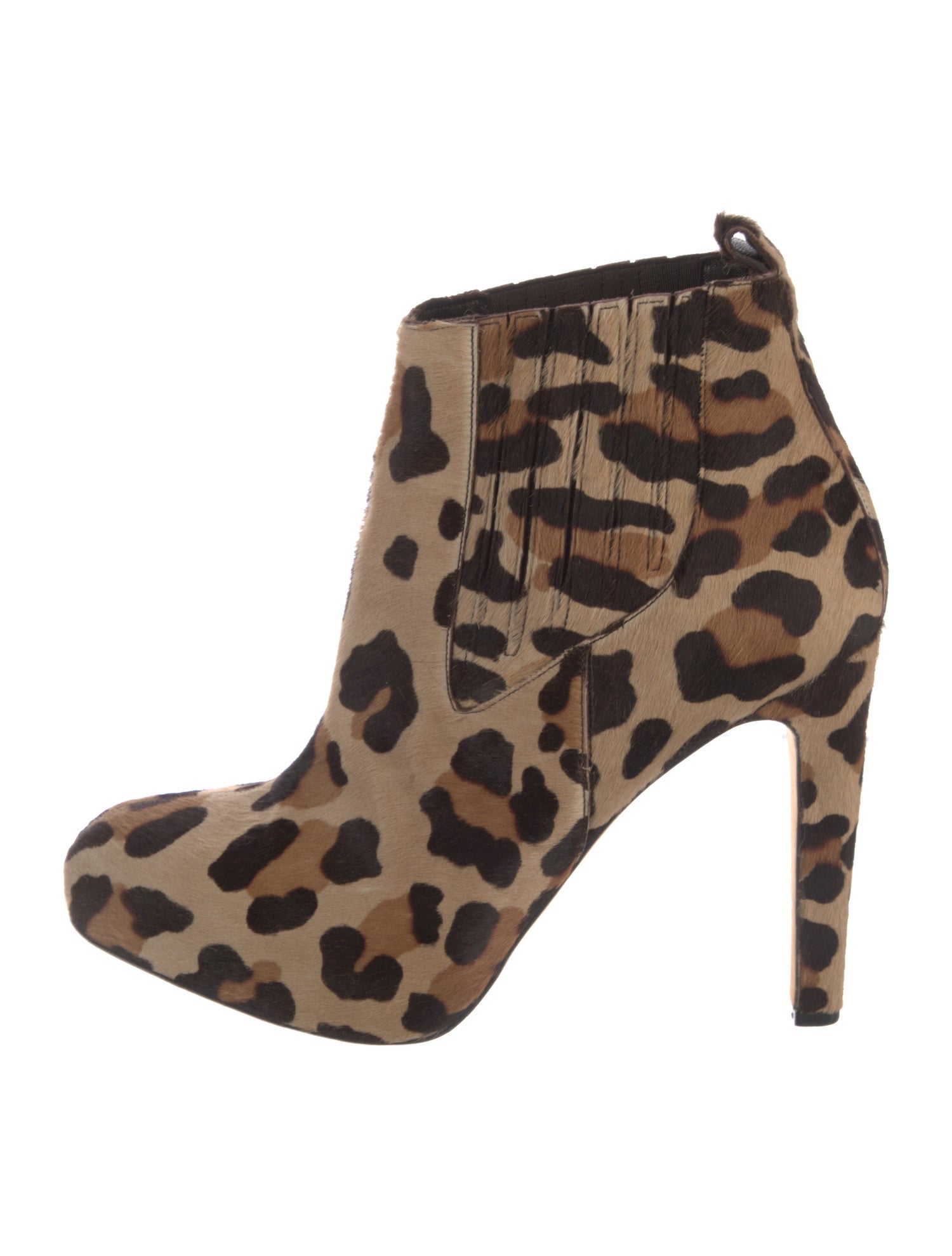 Brian Atwood Ponyhair Animal Print Boots