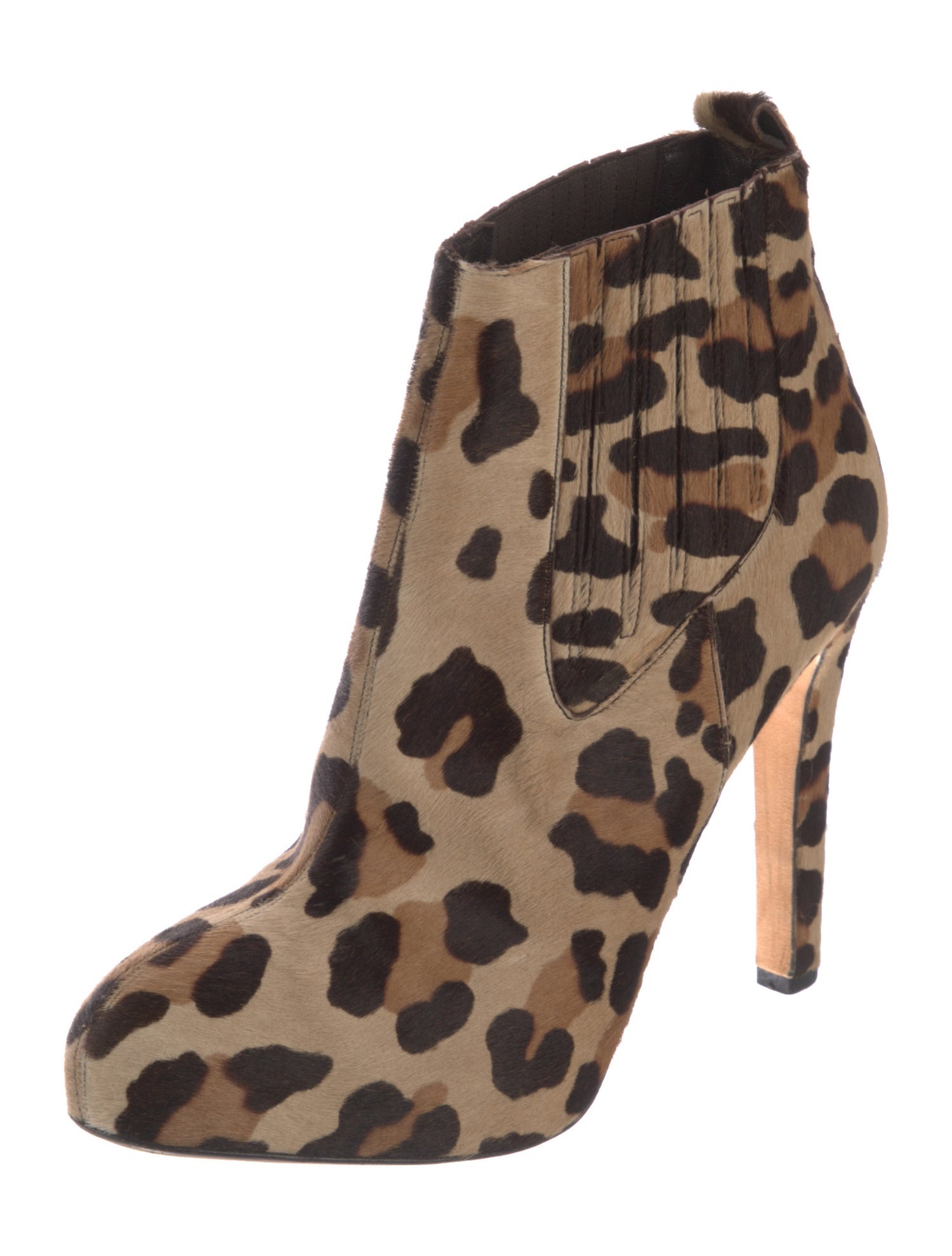 Brian Atwood Ponyhair Animal Print Boots