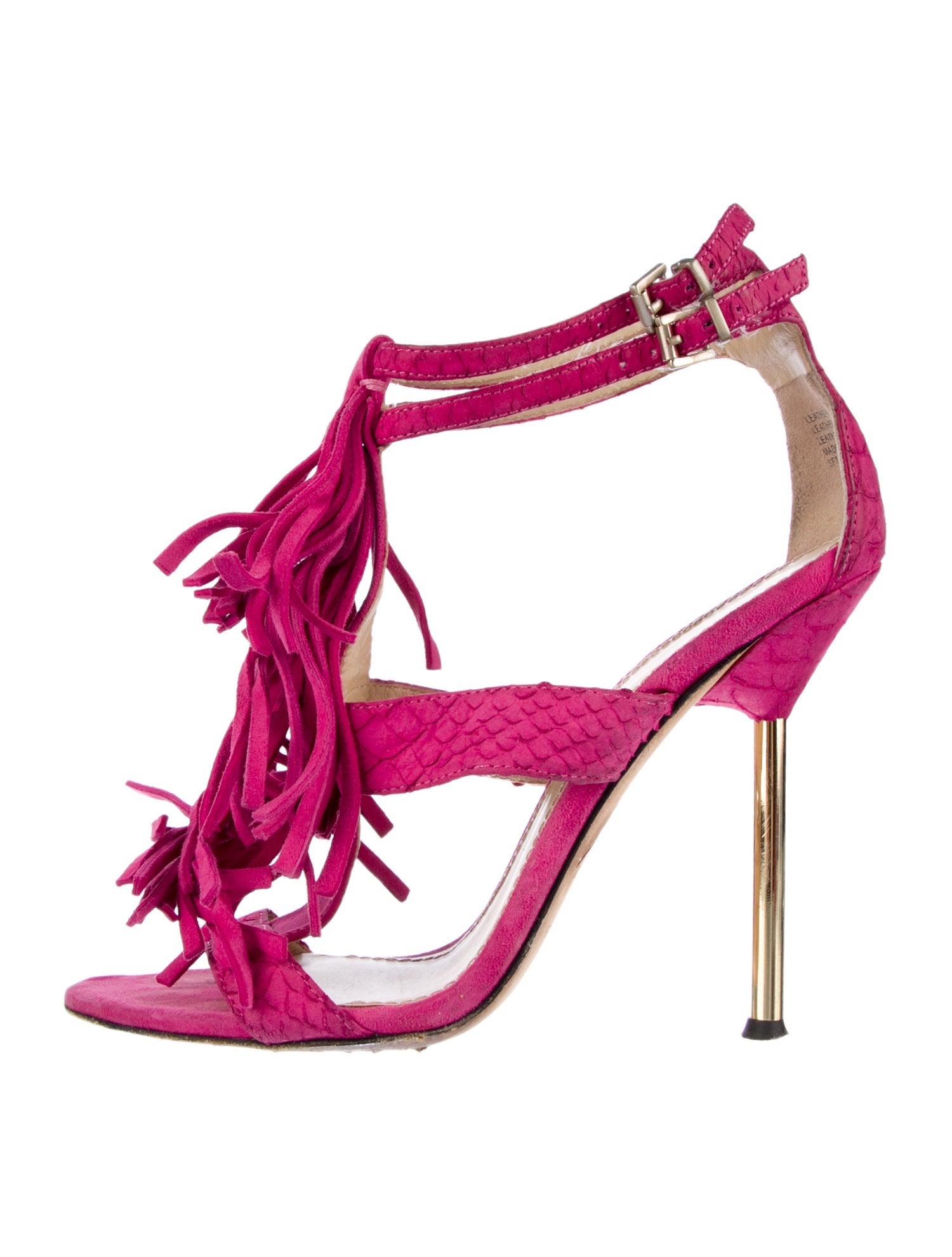 Brian Atwood Suede T-Strap Sandals