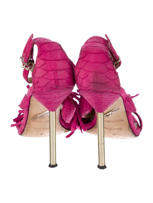 Brian Atwood Suede T-Strap Sandals