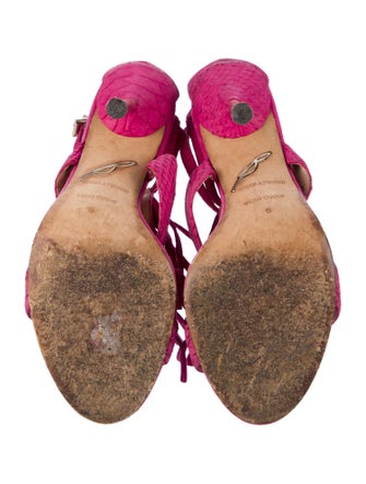 Brian Atwood Suede T-Strap Sandals