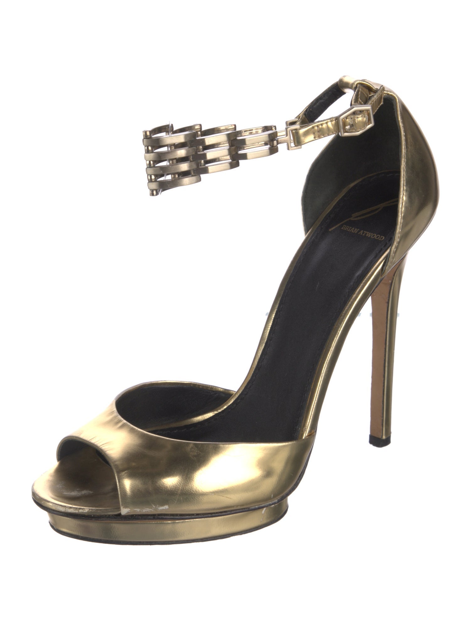 Brian Atwood Leather Sandals