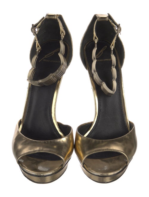 Brian Atwood Leather Sandals