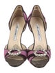 Brian Atwood Ponyhair Striped Sandals