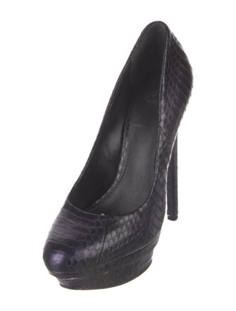 Brian Atwood Snakeskin Pumps