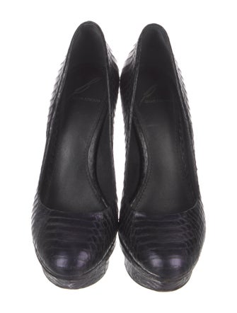 Brian Atwood Snakeskin Pumps