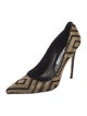 Brian Atwood Suede Studded Accents Pumps