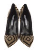 Brian Atwood Suede Studded Accents Pumps