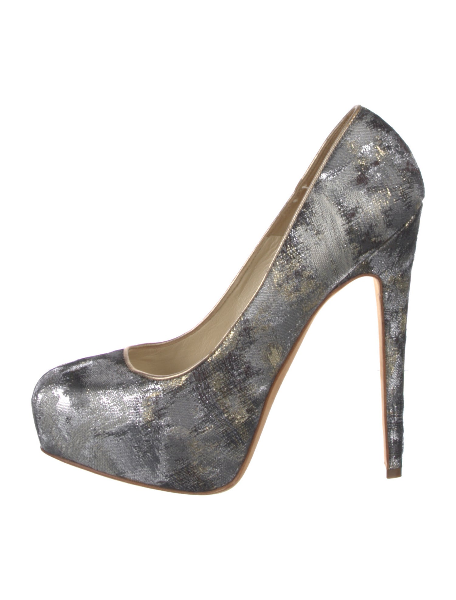 Brian Atwood Floral Print Pumps