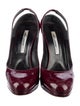Brian Atwood Patent Leather Slingback Pumps