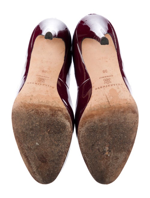 Brian Atwood Patent Leather Slingback Pumps