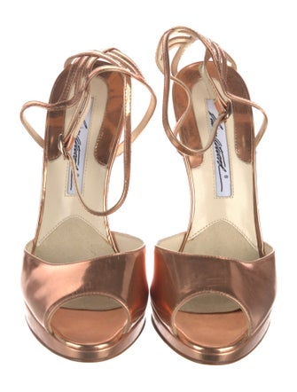 Brian Atwood Leather D'Orsay Pumps