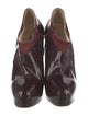 Brian Atwood Patent Leather Animal Print Boots