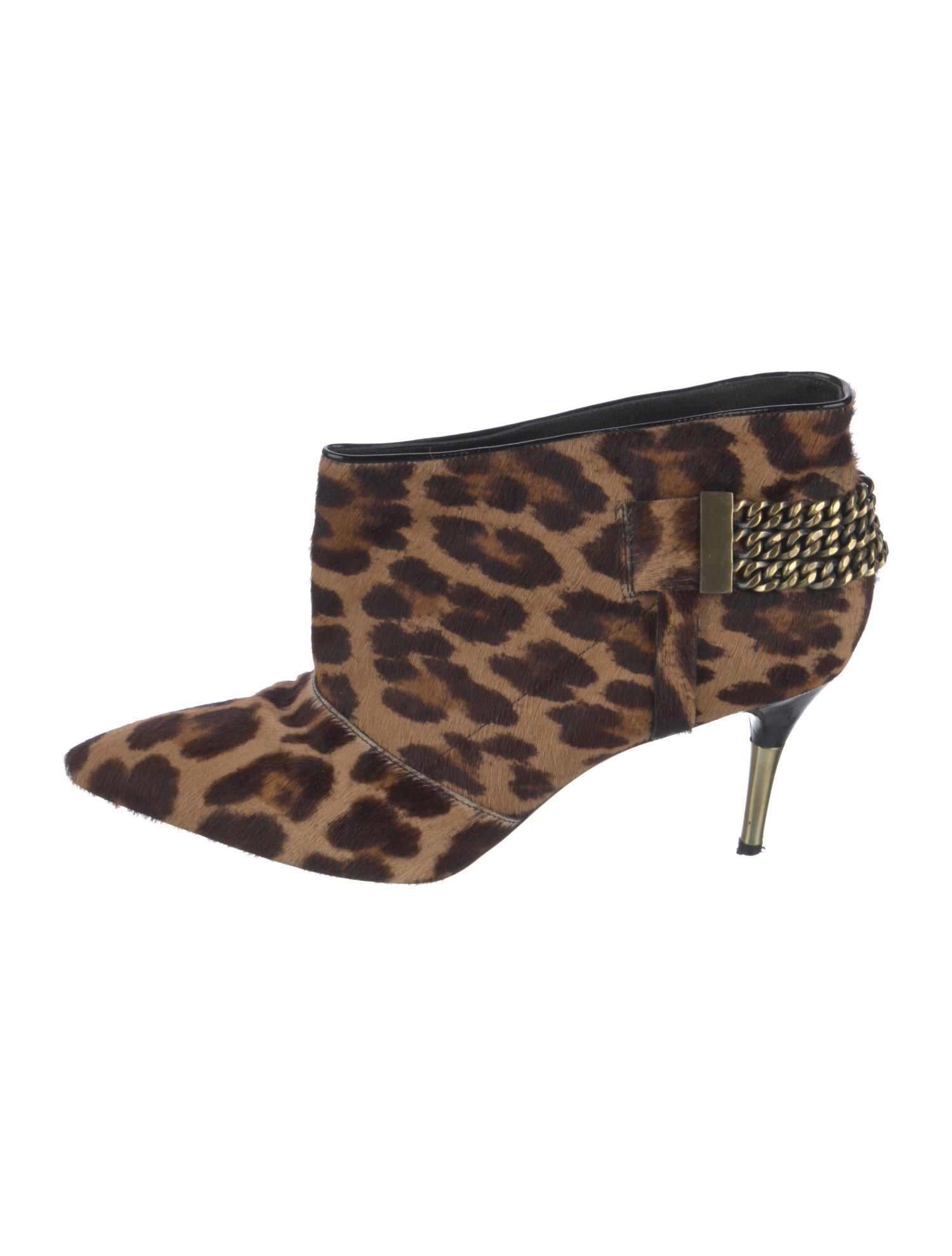 Brian Atwood Ponyhair Animal Print Boots