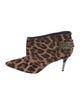 Brian Atwood Ponyhair Animal Print Boots