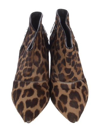 Brian Atwood Ponyhair Animal Print Boots