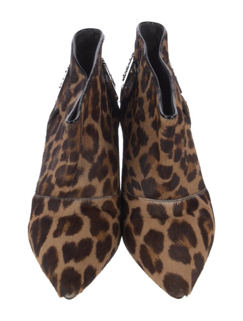 Brian Atwood Ponyhair Animal Print Boots