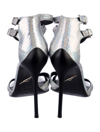 Brian Atwood Leather T-Strap Sandals