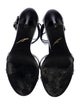 Brian Atwood Leather T-Strap Sandals
