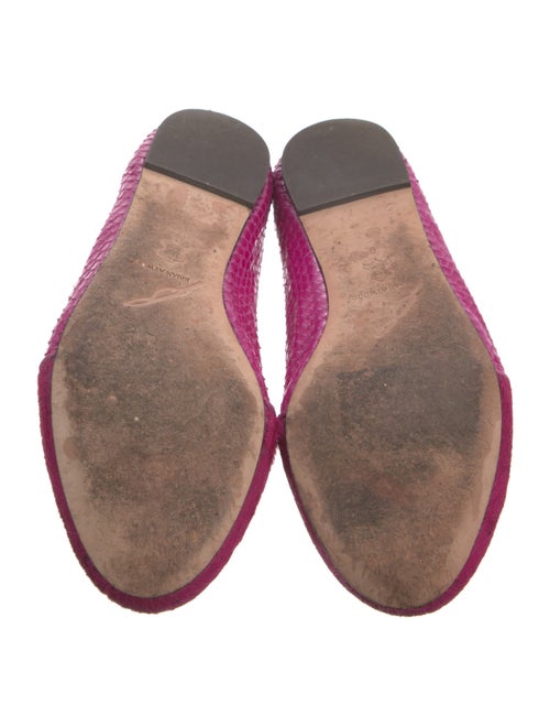 Brian Atwood Embossed Leather Loafers