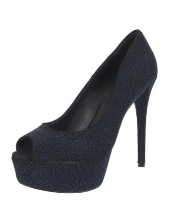Brian Atwood Glitter Accents Pumps