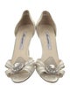 Brian Atwood Suede Crystal Embellishments Sandals