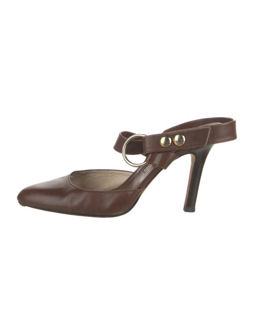 Brian Atwood Leather Mules