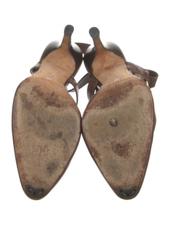 Brian Atwood Leather Mules