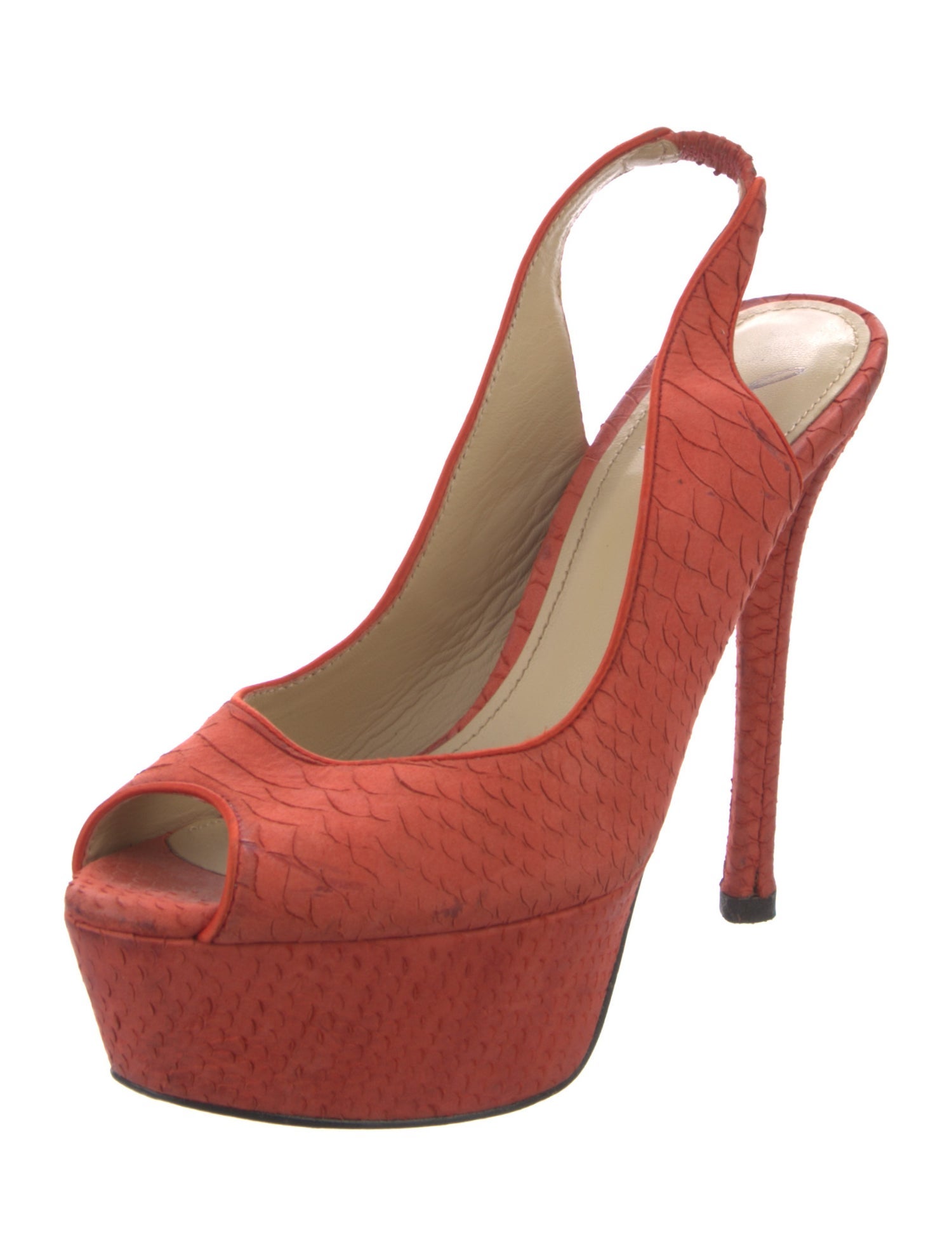 Brian Atwood Suede Slingback Sandals