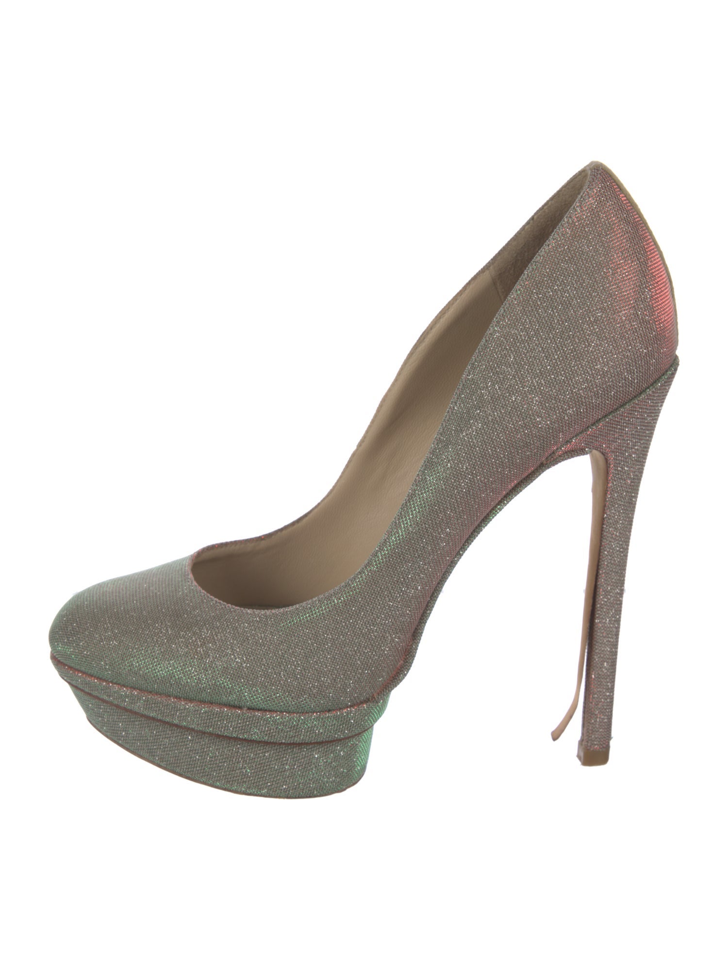 Brian Atwood Glitter Glitter Accents Pumps