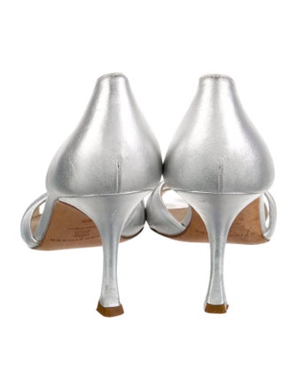 Brian Atwood Leather Printed Sandals