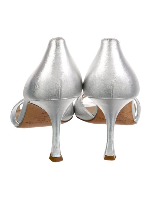 Brian Atwood Leather Printed Sandals