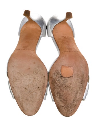 Brian Atwood Leather Printed Sandals