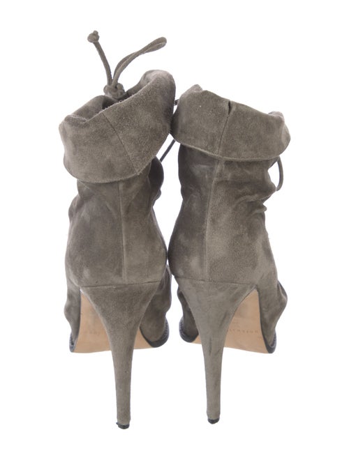 Brian Atwood Suede Lace-Up Boots