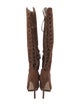 Brian Atwood Suede Lace-Up Boots