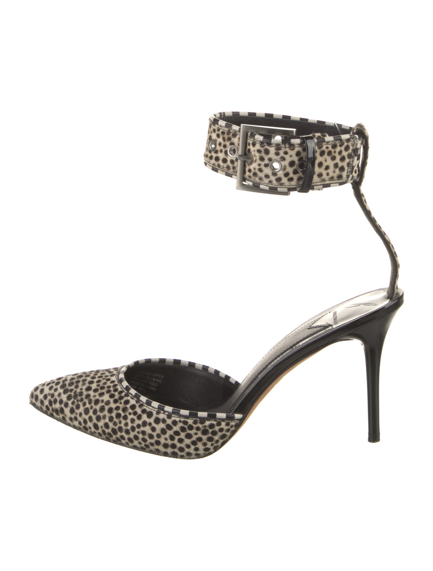 Brian Atwood Ponyhair Animal Print D'Orsay Pumps
